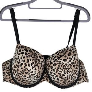 Cacique Animal Print Lined Mild Push Up Women's Bra 44B